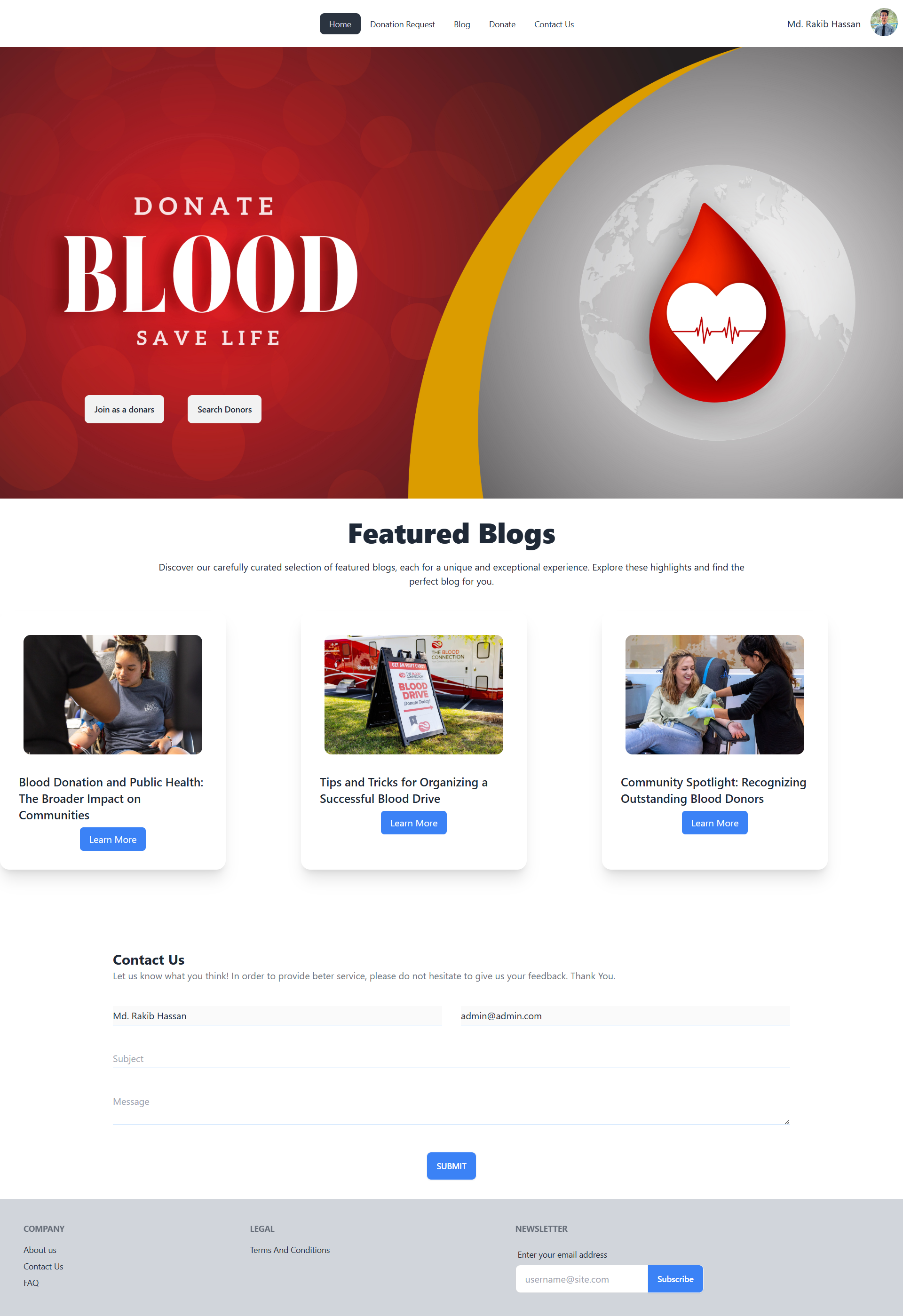Blood Donation Application - Image 1